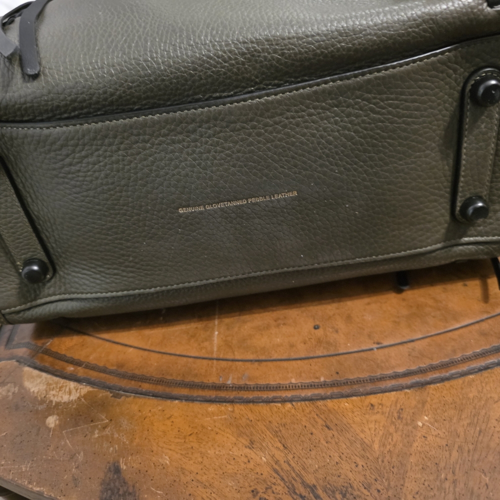 CUSTOM Coach 1941 Rogue 31 Satchel Glove Tanned Pebble Leather Olive Green NWOTi - Picture 6 of 8